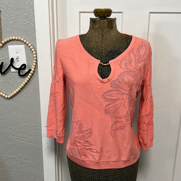 ST.JOHN WOOL KNIT YELLOW LABEL TOP SMALL - Picture 1 of 16